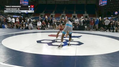 132 lbs Cons. Sub-semis - Miklo Hernandez, Minnesota vs Eddie Woody, Jr., Iowa