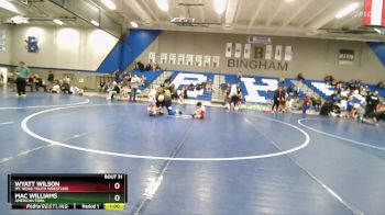 40-42 A Round 3 - Wyatt Wilson, Mt. Ridge Youth Wrestling vs Mac Williams, American Fork
