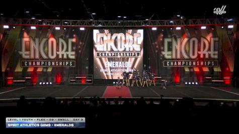 Spirit Athletics Gems - Emeralds [2025 L1 Youth - Flex - D2 - Small Day 3] 2025 Encore Grand Nationals