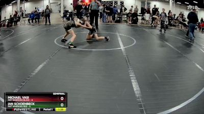 76 lbs Semis (4 Team) - Michael Vasi, Mat Warriors Black vs Ian Schoenbeck, Mat Warriors Red