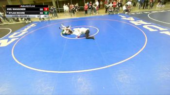 120 lbs Cons. Round 4 - Rylan Moore, Unattached vs Joel Waggoner, Unattached