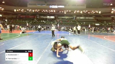 120 lbs 7th Place - Jj Kolakowski, St. Peter's Prep vs Brayden Hernandez, DC Trained