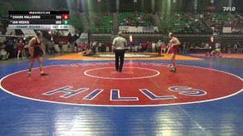7A 150 lbs Champ. Round 1 - Ian Reeks, Grissom Hs vs Chase Kellgren, Thompson HS