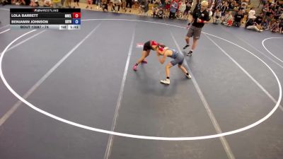 74 lbs Cons. Semis - Lola Barrett, MN Elite vs Benjamin Johnson, Grynd