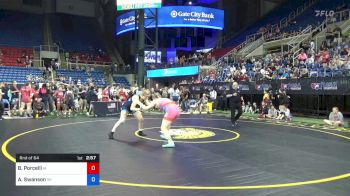 180 lbs Rnd Of 64 - Bella Porcelli, Iowa vs Abigale Swanson, Wisconsin