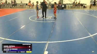 77 lbs Quarterfinals (8 Team) - Angel Espinal, New York Blue vs Dustin Alvarado, Colorado