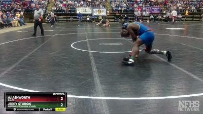 1 - 190 lbs Semifinal - Jerry Sturgis, Northampton High School vs AJ Ashworth, Galax