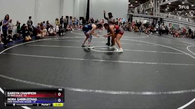 152 lbs Semis (4 Team) - Karsyn Champion, PA West Black vs Nora Garbuzovas, MGW Something Wicked