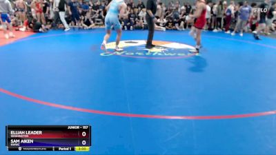 157 lbs Champ. Round 2 - Elijah Leader, Washington vs Sam Aiken, NWWC