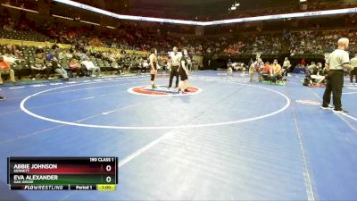 190 Class 1 lbs Cons. Round 1 - Abbie Johnson, Kennett vs Eva Alexander, Oak Grove