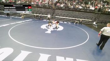 5A 155 lbs Semifinal - Marin Spanos, West vs Daisy Fackrell, Clearfield