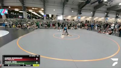 92 lbs Cons. Round 3 - Aaron Rodriguez, Rise Wrestling vs Mason Aikin, Maverick Elite Wrestling Club