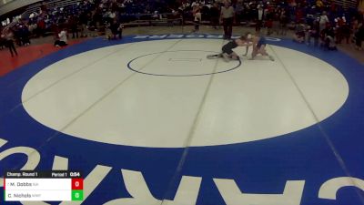 14U Boys - 105 lbs Champ. Round 1 - Mick Dobbs, Interior Grappling Academy vs Carson Nichols, Wentzville Wrestling Federation