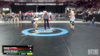 5A 107 lbs Semifinal - Roman Luttrell, Cleveland vs Damian Trujillo, Atrisco Heritage Academy