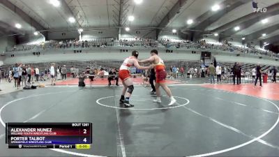 215 lbs Cons. Round 3 - Alexander Nunez, Willard Youth Wrestling Club vs Porter Talbot, Springfield Wrestling Club