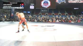 100 lbs Champ. Rd Of 16 - David Serrano, Florida vs Jensen Sosbe, Indiana