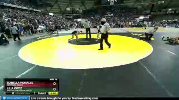 Girls 100 lbs Semifinal - Lilia Ortiz, Burlington-Edison (Girls) vs Isabella Morales, Toppenish (Girls)