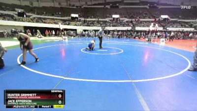 Kids Rookie Rookie 3-5 HWT B Semifinal - Jace Epperson, Smithfield Youth Wrestling vs Hunter Grimmett, Poquoson Athletic Association