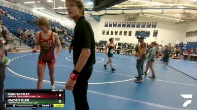 132 lbs 3rd Place Match - Ryan Whitley, Eastside United Wrestling Club vs Haeden Blair, Thermopolis Wrestling Club