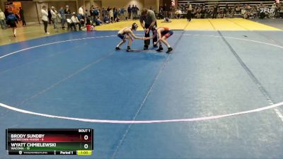 80 lbs Semis (4 Team) - Brody Sundby, Watertown-Mayer vs Wyatt Chmielewski, Waconia