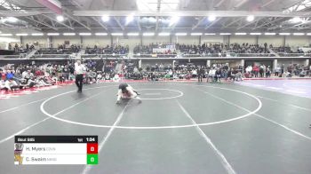 132 lbs Final - Hayden Myers, Coventry vs Connor Swaim, North Kingstown