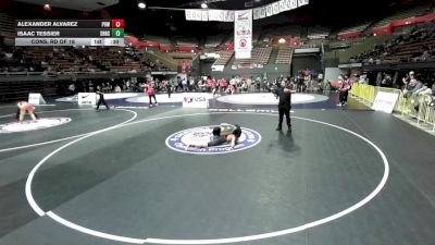126 lbs Cons. Rd Of 16 - Isaac Tessier, South Hills High School Wrestling vs Alexander Alvarez, Project 8 Wrestling