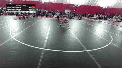 16U Boys - 113 lbs Cons. Round 3 - Campton Naber, B.A.M. Training Center vs Pearce Mathison, Wisconsin