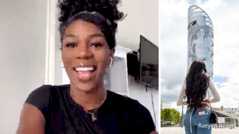 Raevyn Rogers Honored To Be Lone Woman On Hayward Field Tower