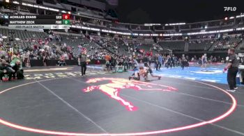 215-4A 3rd Place Match - Matthew Zeck, Pueblo West vs Achilles Evans, Sand Creek