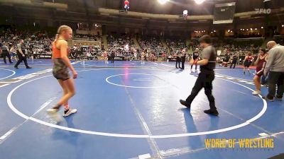 91 lbs Consi Of 16 #2 - Jocelyn Lawrenz, Herington Wrestling Club vs Lilli Cooper, Waverly Area Wrestling Club