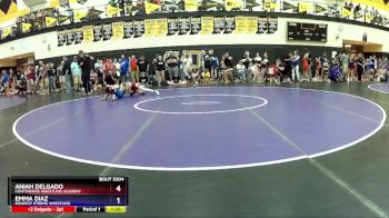 100 lbs Round 1 - Aniah Delgado, Contenders Wrestling Academy vs Emma Diaz, Midwest Xtreme Wrestling