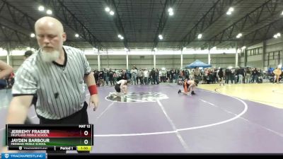 190 lbs Champ. Round 2 - Jerremy Frasier, Fruitland Middle School vs Jayden Barbour, Meridian Middle School