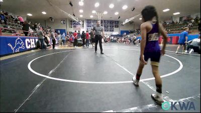 61 lbs Rr Rnd 5 - Ivan Torres, Chickasha Youth Wrestling vs Durham Ivey, Blue Devil Wrestling