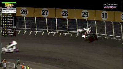 Kyle Larson Flips At Huset's Speedway