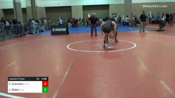 195 lbs Quarterfinal - Carter Oxendine, Purnell Swett High School Wrestling vs John Baker, Ground Up USA