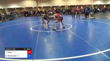 152 lbs Quarterfinal - Tate Geiser, Samurai Wrestling Club vs Garrett Washington, Okrtc