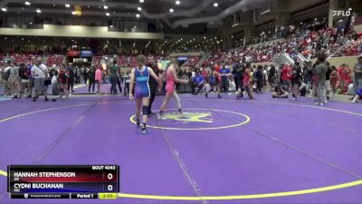 100 lbs Semifinal - Hannah Stephenson, OK vs Cydni Buchanan, MO