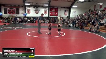 Bracket 3 lbs Semifinal - Axel Hummel, New London Tiger Cubs vs Zane Garcia-Corwin, Fort Madison Wrestling Club