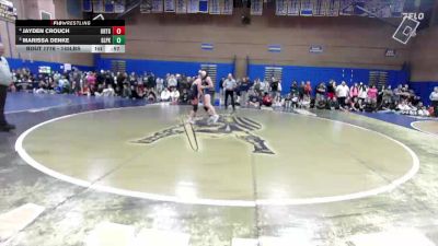 145lbs 3rd Place Match - Jayden Crouch, Orting (Girls) vs Marissa Denke, Glacier Peak (Girls)