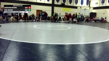 130lbs Cons. Round 3 - Kaitlynn Moore, Cheney (Girls) vs Rae Adams, Edmonds-Woodway (Girls)