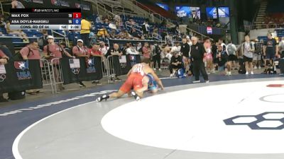 215 lbs Cons. Rd Of 64 - Max Fox, Tennessee vs Asa Doyle-Naegeli, Virginia
