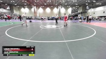 215C Cons. Semi - Haze Middleton, Smithville vs Logan Treadwell, Thompson HS