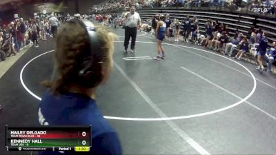 95 lbs Round 2 (6 Team) - Hailey Delgado, Team Texas Blue vs Kennedy Hall, Team USA