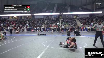 96 lbs Cons. Round 1 - Colyer Williams, Renegades vs Makel Page, Junction City