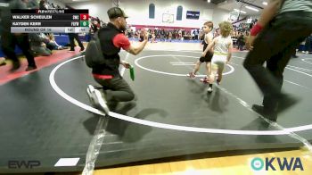45 lbs Round Of 16 - Walker Scheulen, Salina Wrestling Club vs Kayden Kerr, Fort Gibson Youth Wrestling