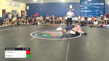 220 lbs Consi Of 8 #2 - Andrew Martin, Wiregrass Ranch High School vs William Yown, Green Machine