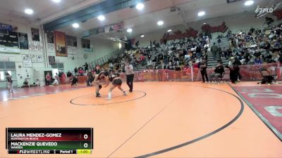 125 lbs Cons. Round 4 - Mackenzie Quevedo, Warren vs Laura Mendez-Gomez, Huntington Beach