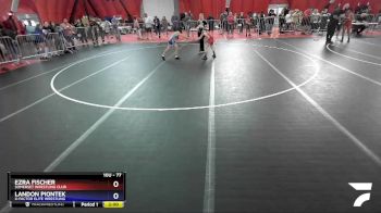 77 lbs Quarterfinal - Ezra Fischer, Somerset Wrestling Club vs Landon Piontek, X-Factor Elite Wrestling