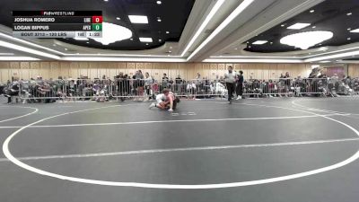 120 lbs Round Of 128 - Joshua Romero, Liberty HS vs Logan Bippus, Apex - Michigan
