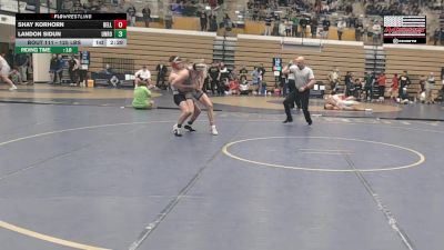 125 lbs Round Of 16 - Shay Korhorn, Bellarmine vs Landon Sidun, Unrostered - Hutchy Hammers